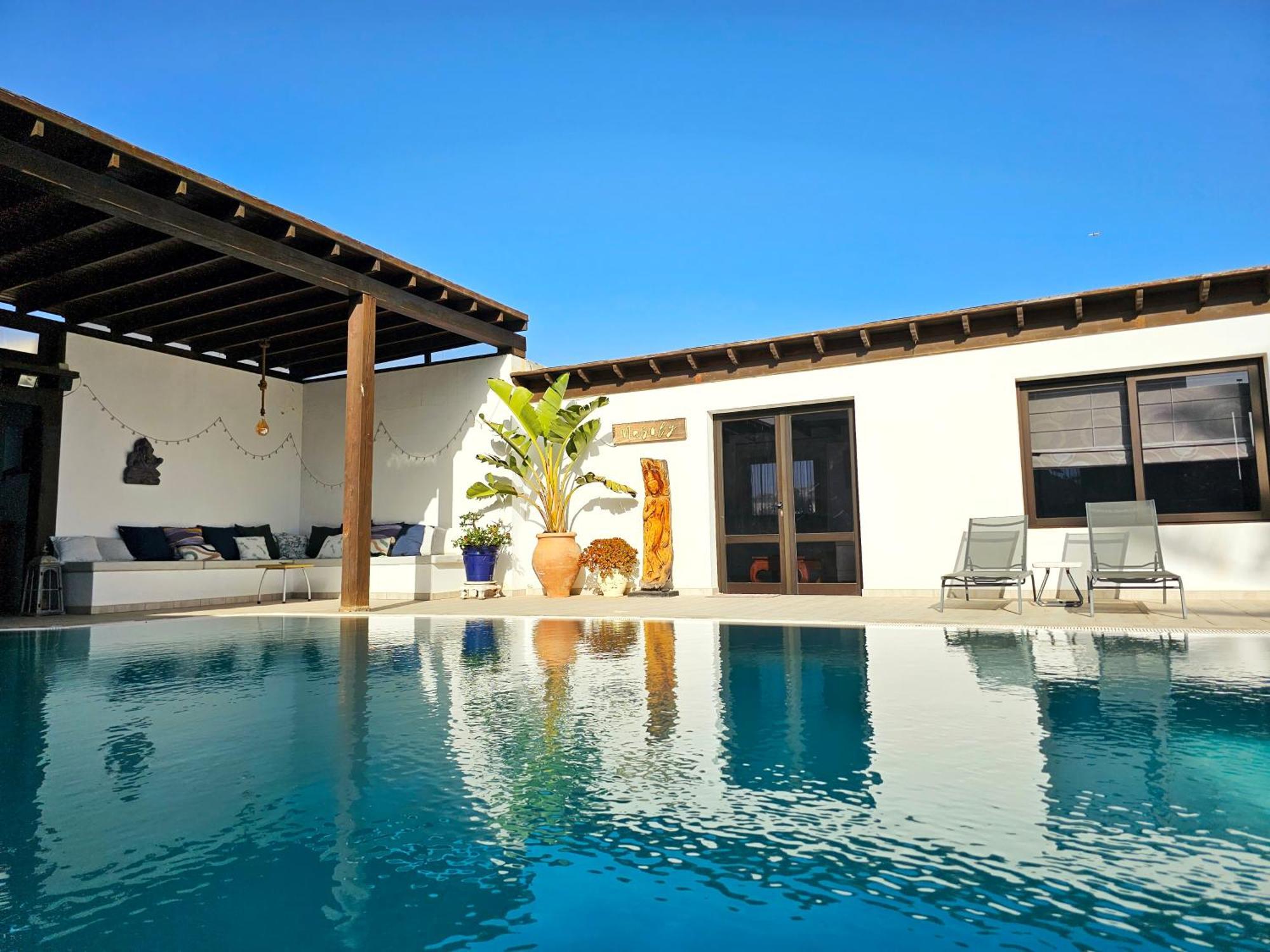 Villa Nazoly, Oasis De Tranquilidad Con Piscina Privada En El Corazon De Lanzarote Nazaret Bagian luar foto